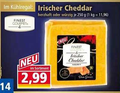 Irischer Cheddar – herzhaft oder würzig je 250 g