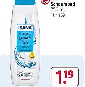 ISANA Pflegebad Cream & Care 750 ml