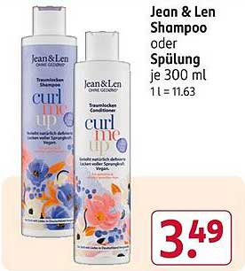 Jean & Len Shampoo oder Spülung je 300 ml