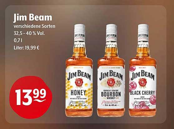 Jim Beam - verschiedene Sorten 0,7 l