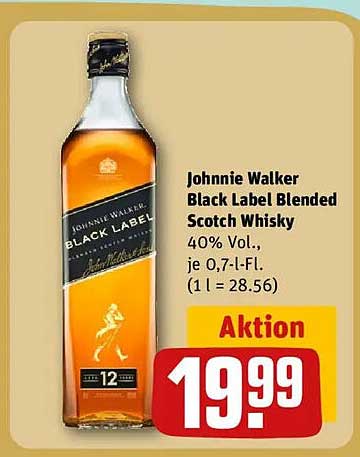Johnnie Walker Black Label Blended Scotch Whisky 0,7 l