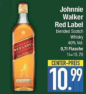 Johnnie Walker Red Label Blended Scotch Whisky 0,7l