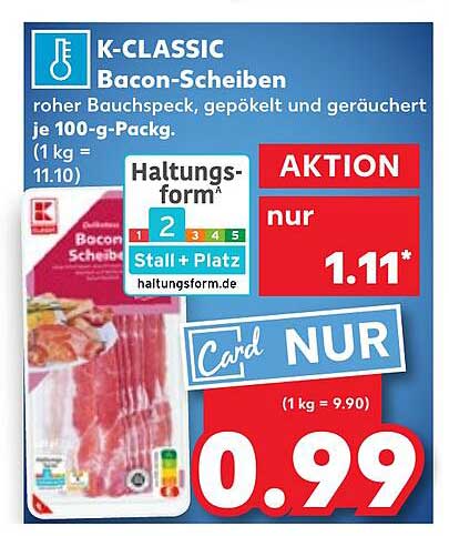 K-CLASSIC Bacon-Scheiben