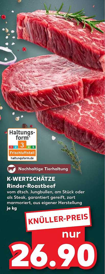 K-WERTSCHÄTZTE Rinder-Roastbeef