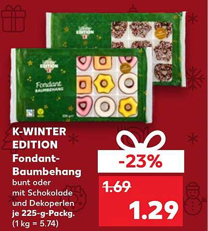K-WINTER EDITION Fondant-Baumehänge