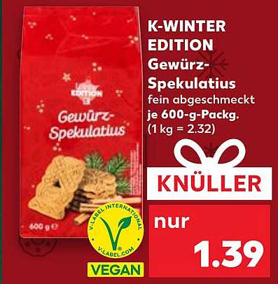 K-WINTER EDITION Gewürz-Spekulatius 600 g