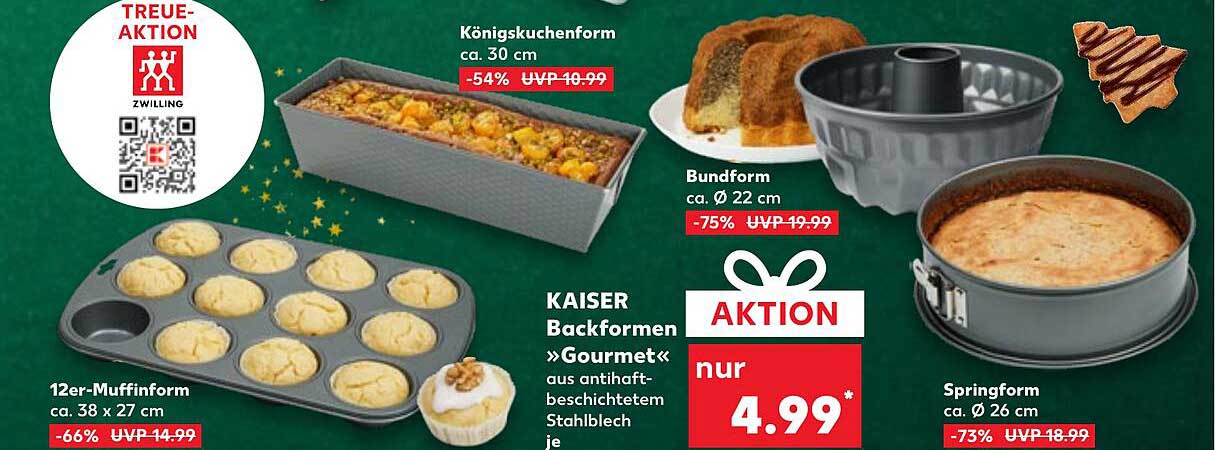 KAISER Backformen »Gourmet« – nur 4,99€