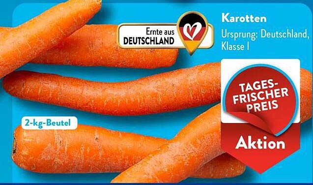 Karotten 2-kg-Beutel - Ernte aus Deutschland