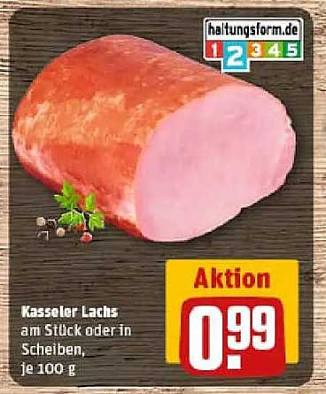 Kasseler Lachs am Stück oder in Scheiben, je 100 g