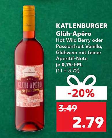 KATLENBURGER Glüh-Apéro Hot Wild Berry oder Passionfruit Vanilla