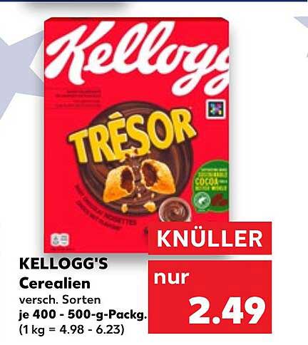 KELLogg's CEREALIEN - trésor 400 - 500 g Packung