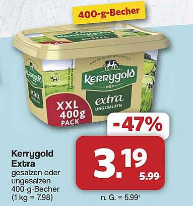Kerrygold Extra gesalzen oder ungesalzen 400-g-Becher