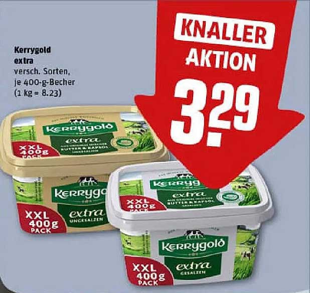 Kerrygold extra - verschiedene Sorten, je 400-g-Becher