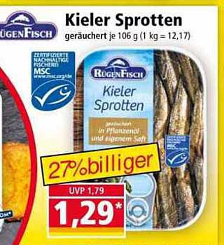 Kieler Sprotten - geräuchert je 106 g