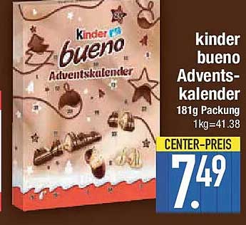 kinder bueno Adventskalender 181g Packung
