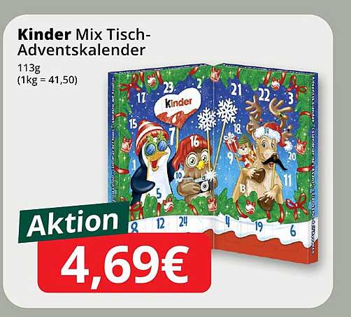 Kinder Mix Tisch-Adventskalender