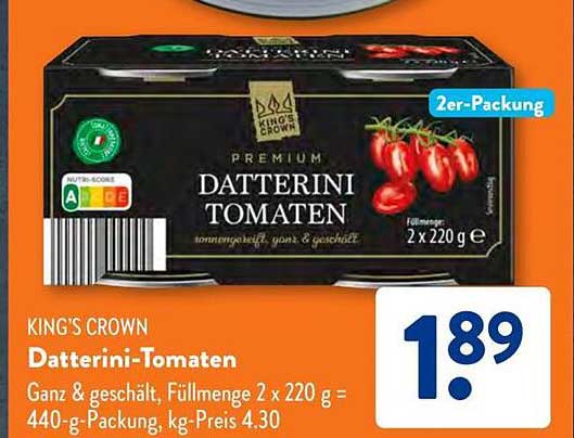 KING'S CROWN Datterini-Tomaten 2er-Packung
