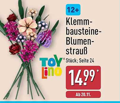 Klemmbausteine-Bouquet von TOYLino