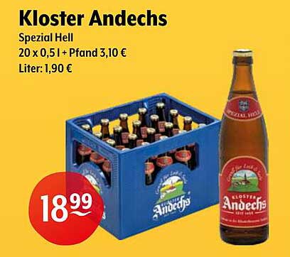 Kloster Andechs Spezial Hell 20 x 0,5 l