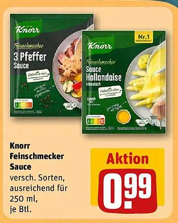 Knorr Feinschmecker Sauce 250 ml - Vielfalt in der Küche