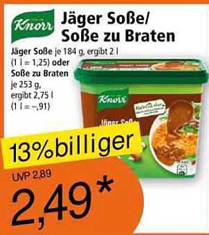 Knorr Jäger Soße/Soße zu Braten