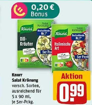 Knorr Salat Krönung - verschiedene Sorten