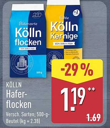 Kölln Haferflocken 500 g - Blitzenauswahl