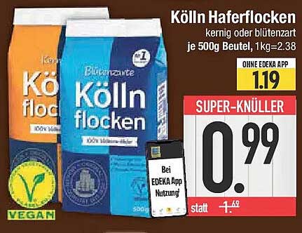 Kölln Haferflocken 500g - kernig oder blütenzart