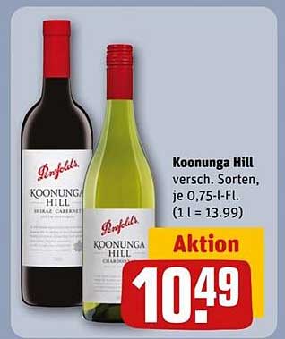 Koonunga Hill Wein – Verschiedene Sorten (0,75 l-Fl.)