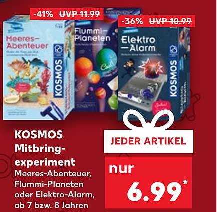 KOSMOS Mitbring-Experiment: Meeres-Abenteuer, Flummi-Planeten oder Elektro-Alarmsystem