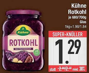 Kü hose Rotkohl je 680/700g Glas