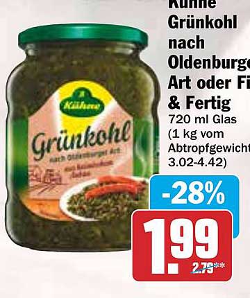 Kühne Grünkohl nach Oldenburger Art 720 ml Glas