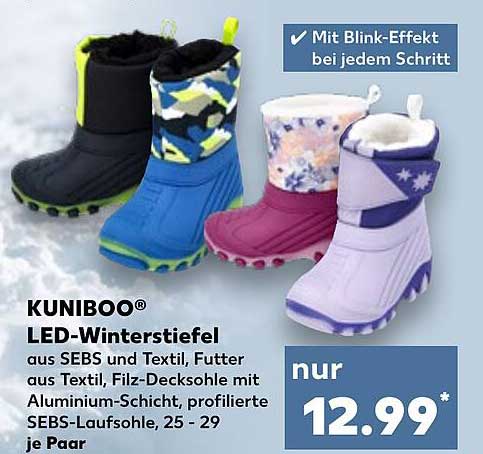KUNIBOO® LED-Winterstiefel