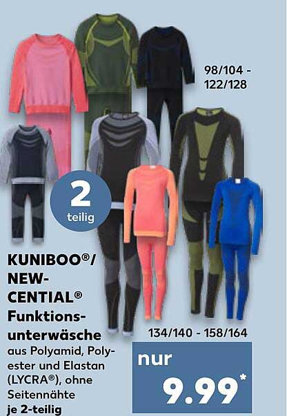 KUNIBOO®/NEW-CENTIAL® Funktionsunterwäsche 2-teilig