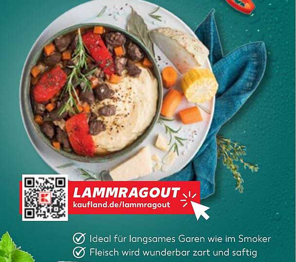 Lammragout - Ideal für langsames Garen wie im Smoker