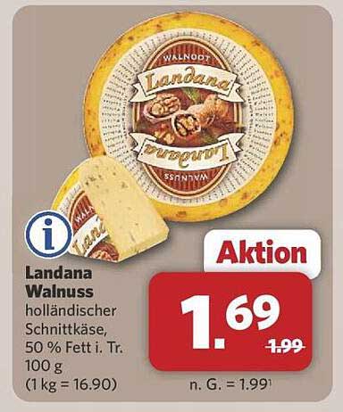 Landana Walnuss - holländischer Schnittkäse
