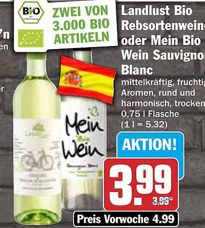 Landlust Bio Rebsortenwein oder Mein Bio Wein Sauvignon Blanc