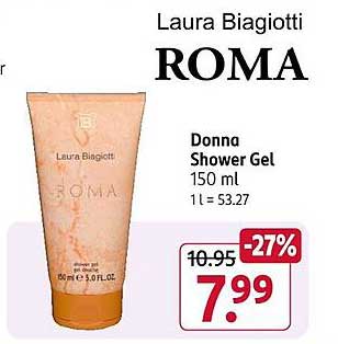 Laura Biagiotti ROMA Donna Shower Gel 150 ml