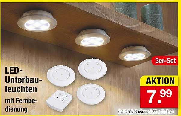LED-Unterbauleuchten mit Fernbedienung - 3er-Set