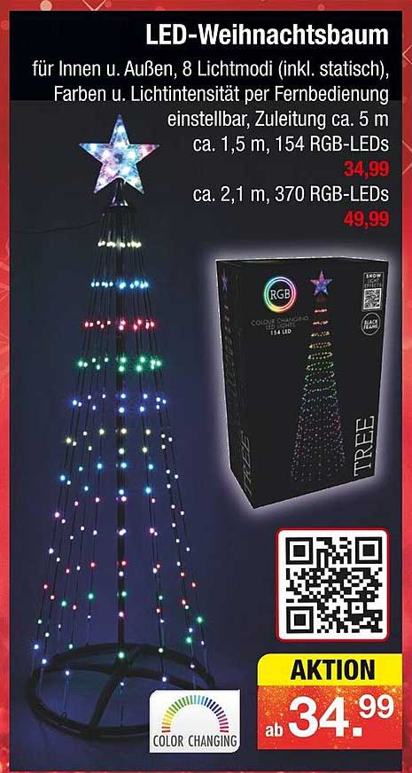 LED-Weihnachtsbaum für Innen und Außen