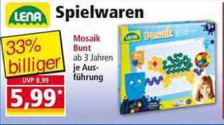 LENA Mosaik Bunt - Kreatives Spielvergnügen für Kinder