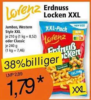 Lorenz Erdnuss Locken XXL 240 g