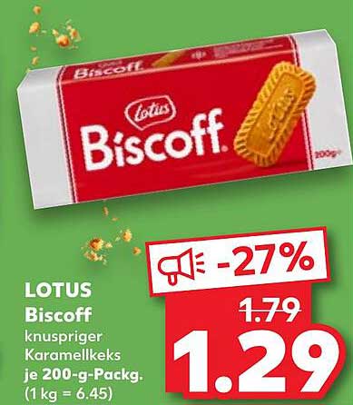 LOTUS Biscoff - Knuspriger Karamellkeks je 200-g-Packung