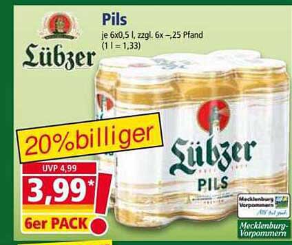 Lübzer Pils 6er Pack