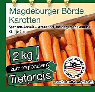 Magdeburger Börde Karotten - 2 kg Frische zum regionalen Tiefpreis