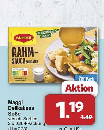 Maggi Delikatess Soße – 2er Pack