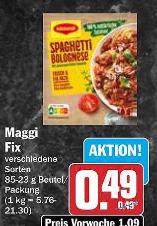 Maggi Fix Spaghetti Bolognese 85-23 g Beutel/Packung