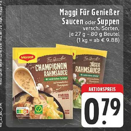 Maggi Für Genießers Saucen oder Suppen, 27 g - 80 g Beutel