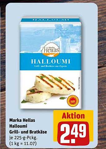 Marka Hellas Halloumi Grill- und Bratkäse je 225-g-Pckg.