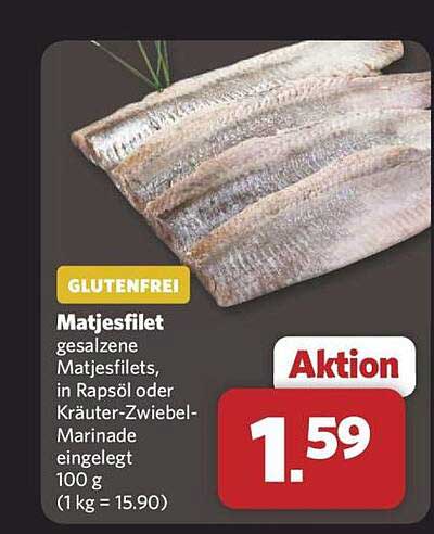 Matjesfilet - gesalzene Matjesfilets in Rapsöl oder Kräuter-Zwiebel-Marinade